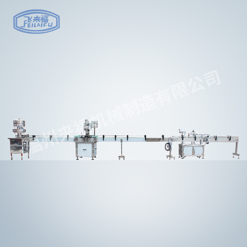 12頭灌裝機+鎖蓋機+貼標(biāo)機